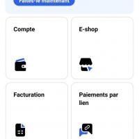 ECRAN D'ACCUEIL DE L'APPLICATION